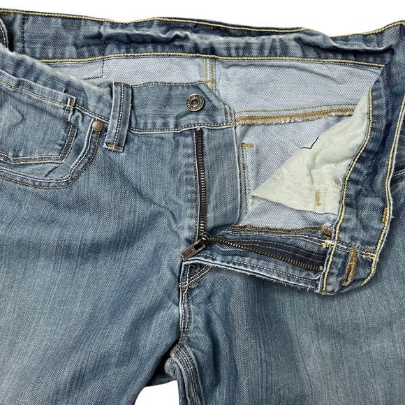 Levis 514 Slim Straight Fit Jeans Mens Light Silver Wash Denim Size 32x34 - Picture 8 of 13